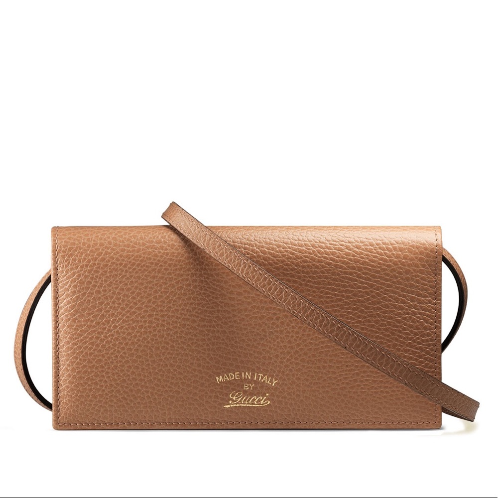 SOLD!!! New Gucci Tan Crossbody Bag / Wallet / Clutch
